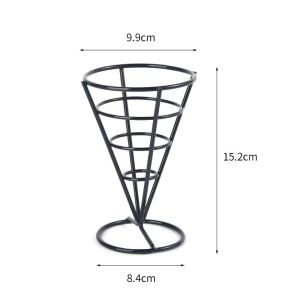 New American Creative Single Cup French Fry Rack Bar Chicken Block Snack Rack Western Cuisine Dim Sum Iron Art Rack