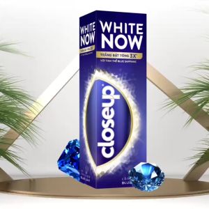 Kem Đánh Răng Close Up White Now 100g Với Tinh Thể Blue Sapphire Trắng Bật Tone 3x Tức Thì Closeup White Now Blue Sapphire Crystal Toothpaste 100g