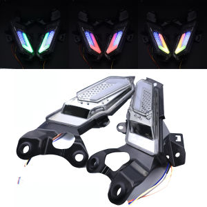 For Yamaha XMAX300 2023 2024 Motorcycle Turn Signals Assembly Daytime Running Lights APP Control Color Change Adjustable Modifie