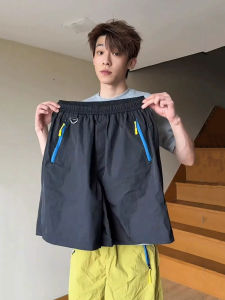 Quần Short Thể Thao Nam Nhanh Khô Mùa Hè Chạy Bộ Bãi Biển Quần Dài Năm Điểm Quần Dài Thẳng Thường Ngày Quần Dài Thẳng