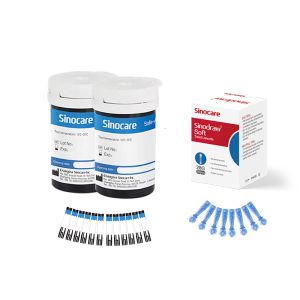 Sinocare Que Thử Đường Huyết Safe Accu2 50 Que Thử Tặng Kèm 50 Kim