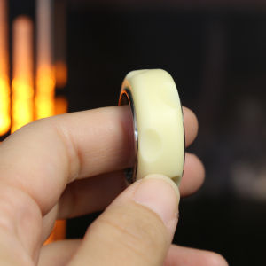 Haptic Ring Mechanical Fidget Ratchet Ring EDC Toys Stainless Steel+Pom Fingertip Metal Tyre Toys Stress Spinner Fidget Toys