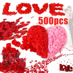 100/500pcs Colorful Love Romantic Warm Silk Rose Artificial Petals Wedding Party Flower Favors Decoration Roses Supplies