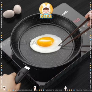 กระทะเคลือบหินอ่อน กระทะ เทฟล่อน 5ชั้น ไม่ติดกะทะ กระทะนอนสติ๊ ขนาด 26 ซม กระทะหน้ากว้างหม้อเกาหลี ใช้กับเตาแม่เหล็ก