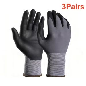 Nitrile Coated Safety Work Gloves Seamless Knit Protective Gloves with Microfoam Grip for Men Construction Industrial Yard Home