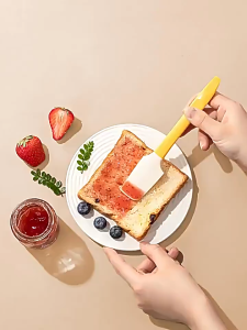 【SG Ready Stock】2in1 Silicone Scraper and Can Opener Jam Butter Sauce Baking Tool Kitchen Accessories