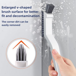 Kitchen Multipurpose Cleaning Brush for Bathroom Corners and Gaps Floor Tiles No dead Corner Wall Mounted Cleaning Brush