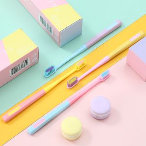 Here แปรงสีฟัน แปรงสีฟัน แฟชั่น แปรงสีฟันญี่ปุ่น ขนนุ่มสีสันน่ารัก ไม่เจ็บเหงือก แปรงสะอาด น่าใช้ขนแปรงนุ่มพิเศษ-180