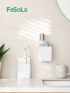 ชั้นวางตะเกียบครัว FaSoLa ระบายอากาศได้ดี ไม่ต้องเจาะผนัง ชั้นวางของสำหรับจัดเก็บตะเกียบและช้อน ชั้นวางของสำหรับจัดระเบียบในครัว