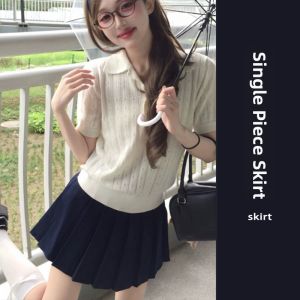 YUEZHONGWEI | American Retro White Shoulder Hollow Ice Silk Knitted Short Sleeve T-Shirt Women Summer Slim Fit Polo Shirt Top Breathable