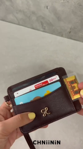 CHNiiNiN - Taylor card holder with hand strap กระเป๋านามบัตรหนังวัวแท้ พร้อมสายคล้องมือ