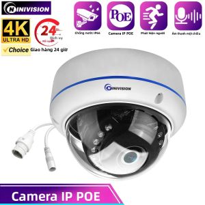 Camera IP Ngoài Trời 8MP 4K H.265 CCTV Vỏ Kim Loại Màu Trắng Chống Nước Hỗ Trợ RJ45 POE Phát Hiện Chuyển Động Dùng Được Trong Nhà/ngoài Trời