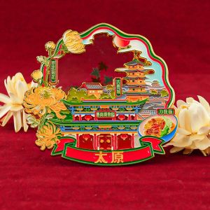 Mặt Dán Tủ Lạnh Sáng Tạo Du Lịch Kỷ Niệm Trang Trí Nhà Phong Cách Trung Hoa Truyền Thống Sản Phẩm Lưu Niệm Từ Sơn Tây