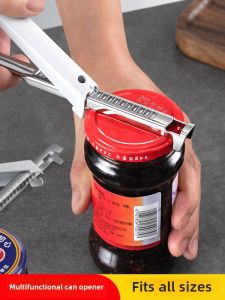 Multifunctional Anti-Slip Bottle Cap Opener Kitchen Tool for Opening Glass Jar Lids And Can Openers Efficient And Durable