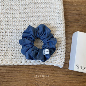 Korean Style Lazy Vintage Blue Jeans Elastic Hair Ties Simple Basic Hair Accessories Circular Shape Universal Fashion Jewelry