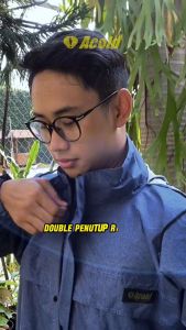 Jas Hujan Anak ACOLD KIDS ANOA Original Size XS Bahan Taslan