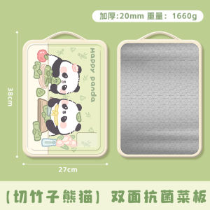 เขียงสแตนเลสสองด้านแบบดั้งเดิม เขียงตัดผลไม้ต้านเชื้อแบคทีเรีย เขียงติดบ้าน