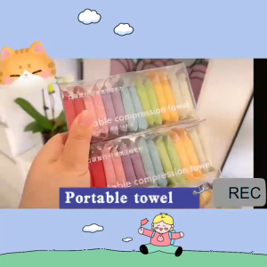 14PCS Disposable Washcloths Thickened Compressed Travel Towels for Face Cleansing and Beauty