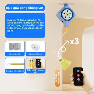 Máy Tập Đánh Cầu Lông Tự Động Bật Lại