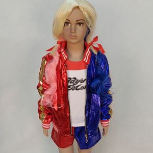 READY STOCK Children Kids Harley Quinn Suicide Squad Joker Clown Scary Horror Movie Character Halloween Costume