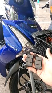MOTOX ผ้าดิสเบรคหน้าเดิม ผ้าดิสเบรค ผ้าดิสเบรคอย่างดี สำหรับมอเตอร์ไซค์ รุ่น HONDA WAVE125/ WAVE110I-NEW/ CLICK-ISCOOPY-I ตัวเลือกด้านล่างค่ะ