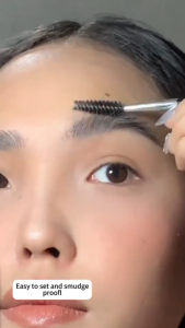 2 in 1 Double Head Eyebrow Tint Lasting No Smudge Eyebrow Styling Liquid Quick Drying Waterproof Sweat Resistant Eyebrow Styling Gel