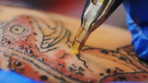 เครื่องสัก 2024สีทอง ครบชุด 64 เครื่องสักครบ เครื่องสักลาย ชุดเครื่องสัก ถูกๆ ครบชุด เวลาการทำงานยาวนาน ชุดเครื่องสักครบชุด Wireless Pen Tattoo machine