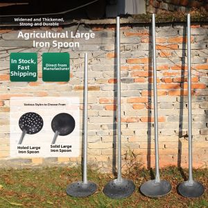 ZHIZHOU | Industrial and Household Long-Handle Perforated Scoop for Clearing Mud and Feeding