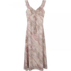 Elegant Long Pink Dress For Women