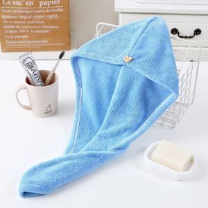 Quick-Dry Hair Towel for Women Long Hair Soft High Absorbent Microfiber Dry Hair Cap Elastic Non-Slip Shower Turban Bath Hat