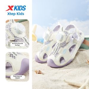 XTEP | Summer New Kid Girl Twist Closure Sandal