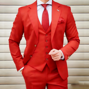 3 Pieces Mens Suit Slim Fit Wedding Tuxedo Smoking Suit Notch Lapel Formal Business Party Blazer with Pant s for Groom
