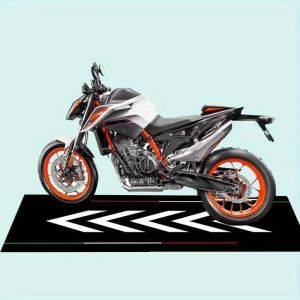 VIKAMA Hardcore Power Style Carpet: Stain-Resistant Non-Slip Motorcycle Parking Mat Hallway Rug Home Furnishings