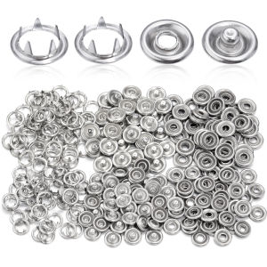 Bộ 50 Sắt Nút Chụp Bộ 7.5/9.5/11mm Kim Loại Bấm Đinh Nhọn Khóa Cho Đồ Trang Trí May Da Quần Áo Túi Phụ Kiện