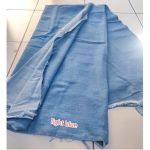 Kain Blue jeans denim tebal wash 14 oz / Bahan Denim jeans wash tebal (hrg 2.5 m)