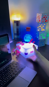 Minecraft ไฟLEDเปลี่ยนสีได้ พร้อมส่งโคมไฟมายคราฟ ของเล่นมายคราฟ ไฟกลางคืนตั้งโต๊ะ ของเล่นเด็ก