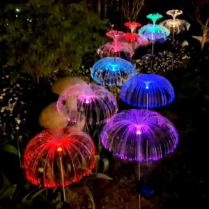 ไฟแต่งสวน LED รูปแบบแมงกระพรุน ไฟหิ่งห้อย ส่งอาทิตย์ พร้อมส่ง สำหรับปักสนามหญ้า