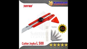 Cutter Besar Joyko L-500 + Bonus Isi Cutter / Pisau Potong Kertas L 500 / Cutter Safety Lock JK L500