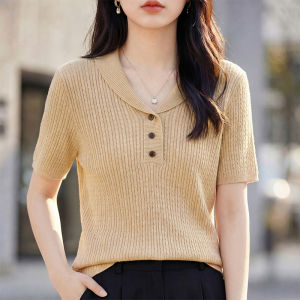 SHEHAN | Elegant Minimalist Collared T-shirt Slim Fitting