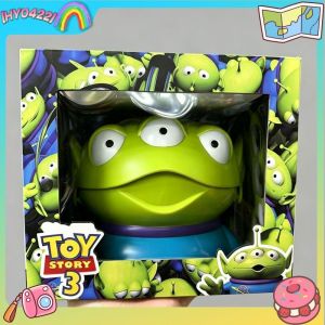 Hot Toys | Cartoon Pixar Toy Story 3 Three Eyed Alien Figurine Cute Vinyl Collectible Doll Cartoon Desktop Decoration Model Storage Box