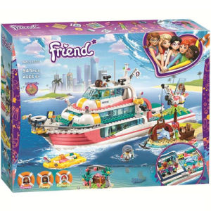 Lele Brother | Đồ Chơi Lắp Ráp Tàu Du Thuyền Cứu Hộ Biển Bạn Bè Của Cô Gái