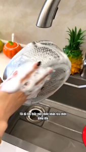 Khăn rửa chén lưới kim loại Tấm lưới kim loại rửa chén xoong nồi đa năng Khăn rửa chén lau bếp