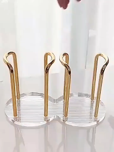 Luxury Disposable Cup Storage Holder Water Coffee Tea Cups Dispenser Rack Shelf Mug Display Stand