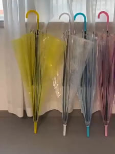 ผู้หญิงฝนตก ลมใสร่ม ต่อต้านลมเสริมหนาจับยาวร่มถ่ายภาพสิ่งศักดิ์สิทธิ์อัตโนมัติเปิดและปิดวัสดุเป็นมิตรกับสิ่งแวดล้อมปลอดภัยและไม่มีกลิ่น