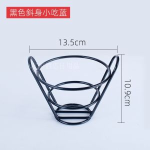 Giỏ Đựng Khoai Tây Chiên Giỏ Đồ Ăn Nhẹ Sáng Tạo Inox Gà Rán Thực Phẩm Chiên Cánh Gà Chân Đĩa Đĩa Đồ Đựng Đồ Ăn Quán Bar Nhà Hàng