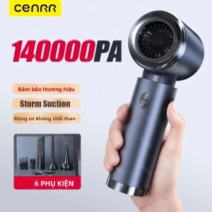 Máy Hút Bụi Ô Tô Không Dây CENRR 140000PA Cầm Tay Mạnh Mẽ Chức Năng Hút Khô Và Ướt Dùng Cho Gia Đình