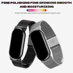 Metal Mesh Stainless Steel Strap for Xiaomi Mi Band 9 8 Milanese Bracelet for Miband 8 9 Watchband Smartwatch Accessories