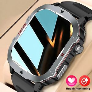 2026 New Military Smart Watch Men Waterproof Outdoor Sports Fitness Tracker Health Monitor 2.19" BT Call Smartwatch
