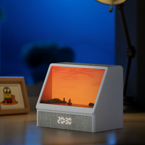 NEWSTYLE | Sunrise Alarm Clock Wake Up Night Light Bluetooth Table Decoration Lamp With Remote Control 5 Levels Brightness Atmosphere Light