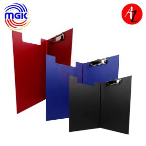MGK Plastic Clipboard W/Cover (Long) for School & Office Paper Documents use